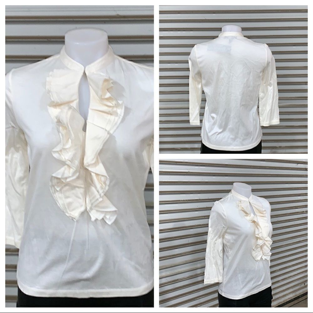 NWT Ralph Lauren 100% cotton cream top